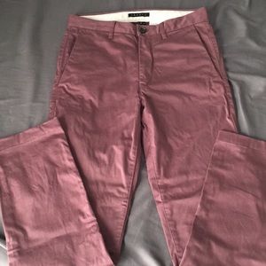 Theory Slim Zaine Stretch Cotton Chinos Rose 28/30